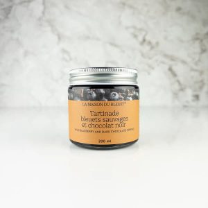 Tartinade de bleuets et de chocolat noir